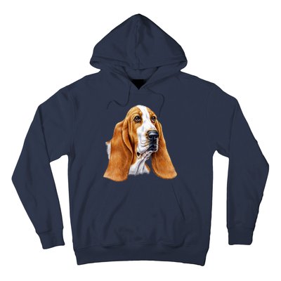 Basset Hound Face Hoodie