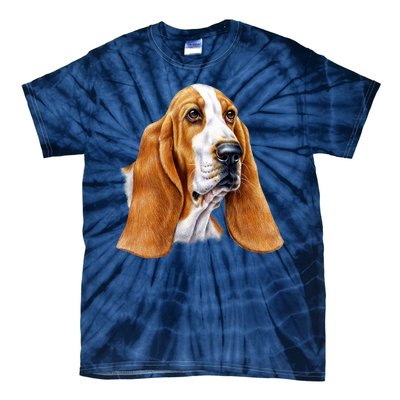 Basset Hound Face Tie-Dye T-Shirt