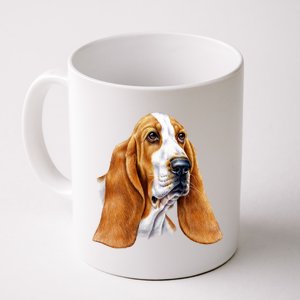 Basset Hound Face Coffee Mug