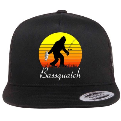 Bassquatch Bigfoot Fishing Flatbill Hat