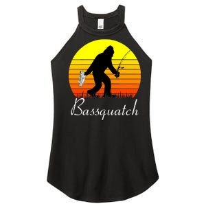 Bassquatch Bigfoot Fishing Women’s Perfect Tri Rocker Tank