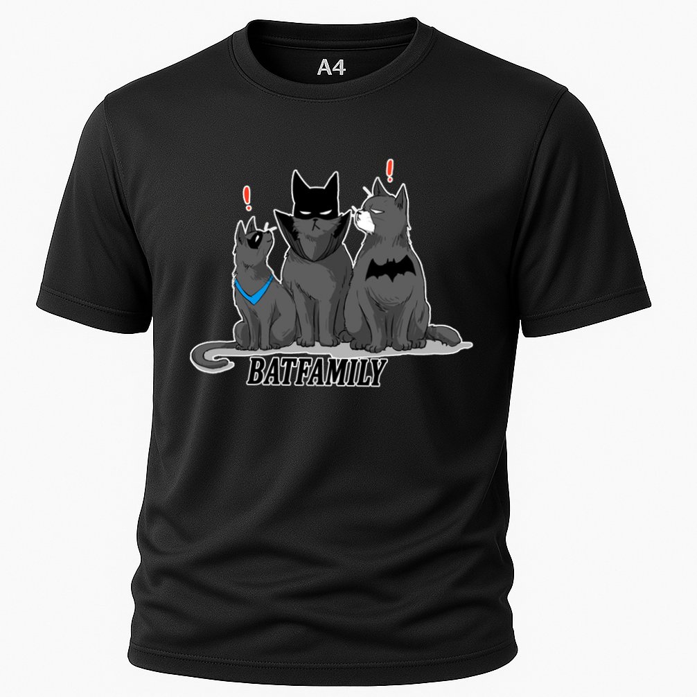 Bat Family Cats Cartoon Cooling Performance Crew T-Shirt