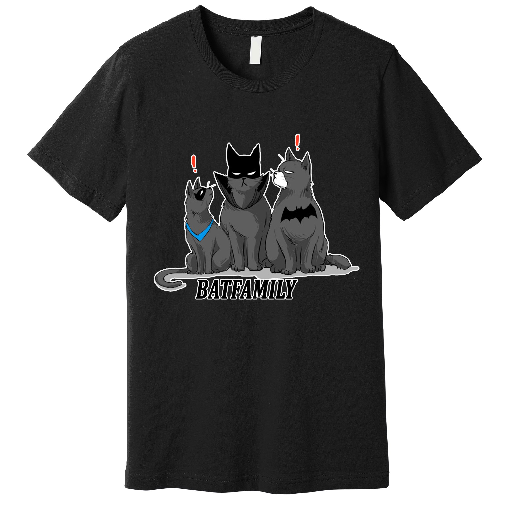 Bat Family Cats Cartoon Premium T-Shirt