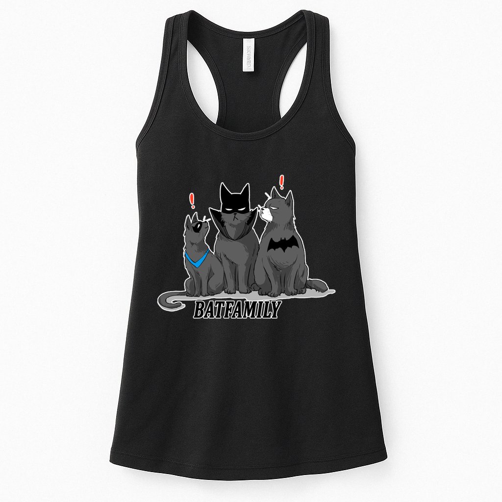 Bat Family Cats Cartoon Womens Tank Top