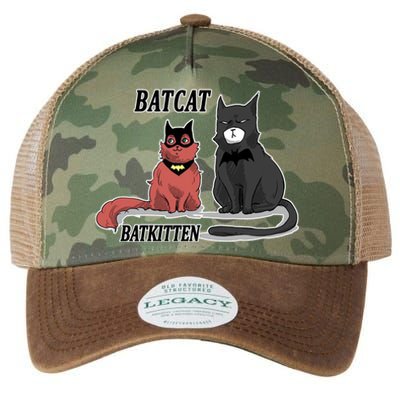 Bat Kitten Cat Funny Spoof Cartoon Legacy Tie Dye Trucker Hat