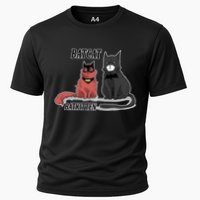 Bat Kitten Cat Funny Spoof Cartoon Cooling Performance Crew T-Shirt