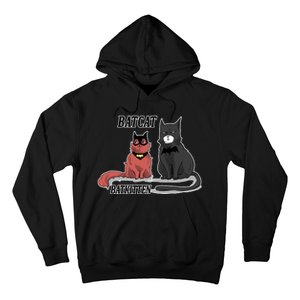 Bat Kitten Cat Funny Spoof Cartoon Hoodie