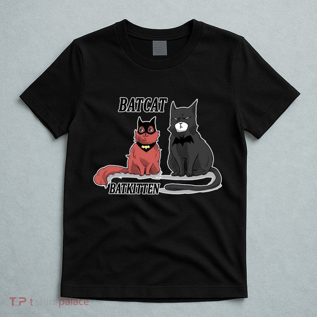 Bat Kitten Cat Funny Spoof Cartoon T-Shirt