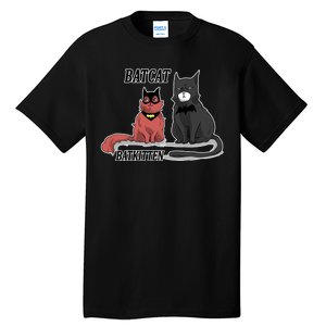 Bat Kitten Cat Funny Spoof Cartoon Tall T-Shirt