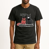 Bat Kitten Cat Funny Spoof Cartoon Tall T-Shirt