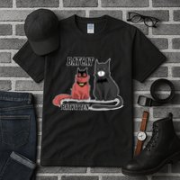 Bat Kitten Cat Funny Spoof Cartoon Tall T-Shirt