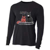 Bat Kitten Cat Funny Spoof Cartoon Cooling Performance Long Sleeve Crew