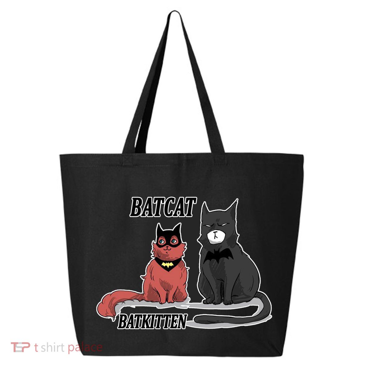 Bat Kitten Cat Funny Spoof Cartoon 25L Jumbo Tote