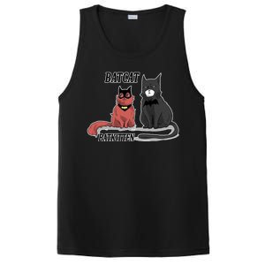 Bat Kitten Cat Funny Spoof Cartoon PosiCharge Competitor Tank