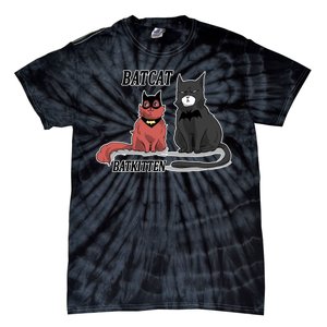 Bat Kitten Cat Funny Spoof Cartoon Tie-Dye T-Shirt