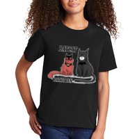 Bat Kitten Cat Funny Spoof Cartoon Kids T-Shirt