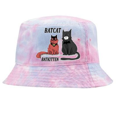 Bat Kitten Cat Funny Spoof Cartoon Tie-Dyed Bucket Hat