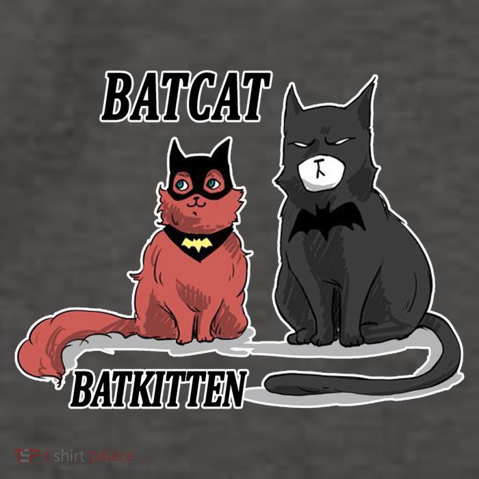 Bat Kitten Cat Funny Spoof Cartoon Vector Backpack