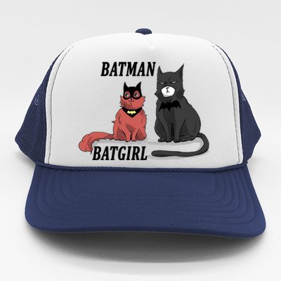 Bat Kitten Cat Funny Spoof Cartoon Trucker Hat