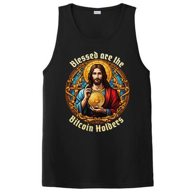 Blessed Are The Bitcoin Holders Funny Meme Jesus Christ PosiCharge Competitor Tank