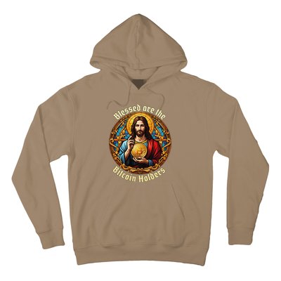 Blessed Are The Bitcoin Holders Funny Meme Jesus Christ Hoodie