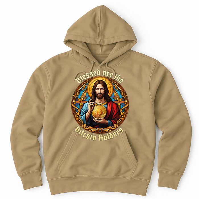 Blessed Are The Bitcoin Holders Funny Meme Jesus Christ Hoodie