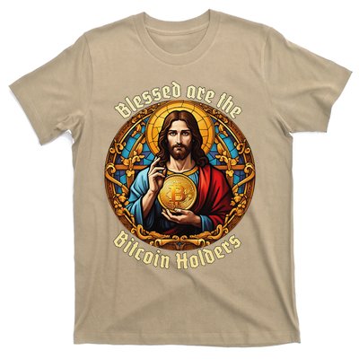 Blessed Are The Bitcoin Holders Funny Meme Jesus Christ T-Shirt