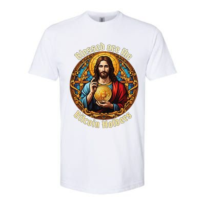 Blessed Are The Bitcoin Holders Funny Meme Jesus Christ Softstyle CVC T-Shirt