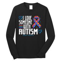 Blue Autism Tee I Love Someone With Autism Awareness Long Sleeve Shirt