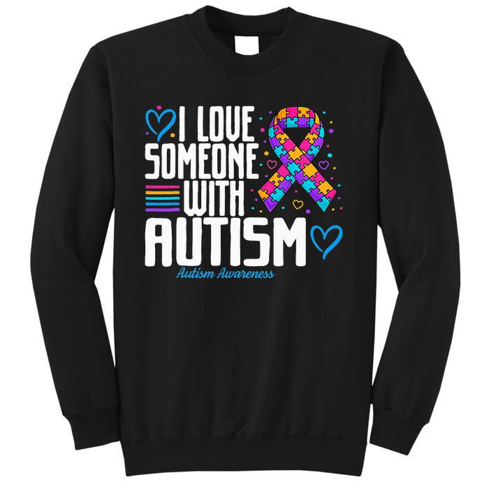 Blue Autism Tee I Love Someone With Autism Awareness Sweatshirt