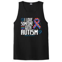 Blue Autism Tee I Love Someone With Autism Awareness PosiCharge Competitor Tank