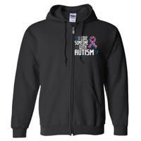 Blue Autism Tee I Love Someone With Autism Awareness Full Zip Hoodie