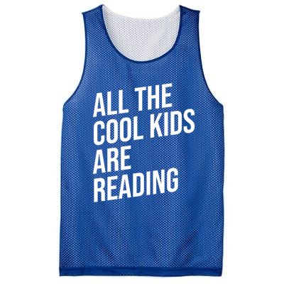 BookLover All The Cool Are Reading Bookworm Gift Mesh Reversible Basketball Jersey Tank