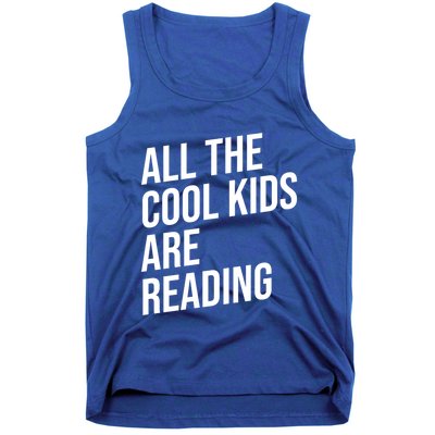 BookLover All The Cool Are Reading Bookworm Gift Tank Top