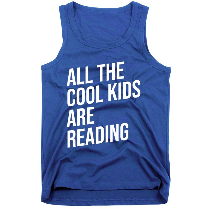 BookLover All The Cool Are Reading Bookworm Gift Tank Top