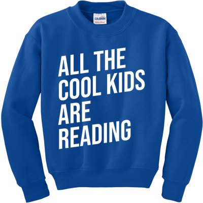 BookLover All The Cool Are Reading Bookworm Gift Kids Sweatshirt