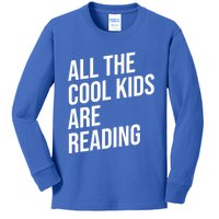 BookLover All The Cool Are Reading Bookworm Gift Kids Long Sleeve Shirt