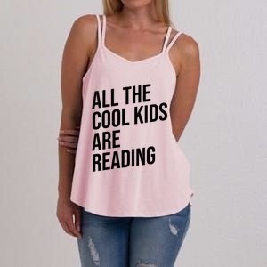 BookLover All The Cool Are Reading Bookworm Gift Women's Strappy Tank