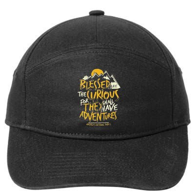 Blessed Are The Curious 7-Panel Snapback Hat