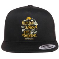 Blessed Are The Curious Flat Bill Trucker Hat