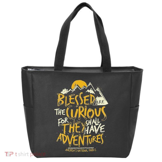 Blessed Are The Curious Zip Tote Bag