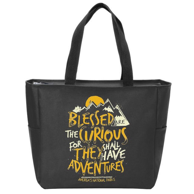 Blessed Are The Curious Zip Tote Bag