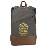 Blessed Are The Curious Cotton Canvas Backpack