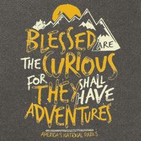 Blessed Are The Curious Cotton Canvas Backpack