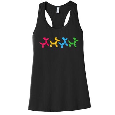 Balloon Animal Twister Party Balloon Artist Women's Racerback Tank