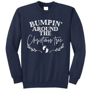 Bumping Around The Christmas Tree Christmas Pregnancy Sweatshirt