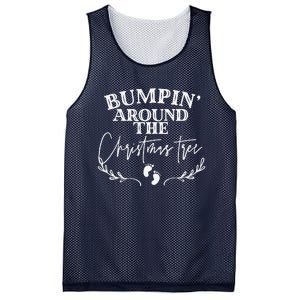 Bumping Around The Christmas Tree Christmas Pregnancy Mesh Reversible Basketball Jersey Tank