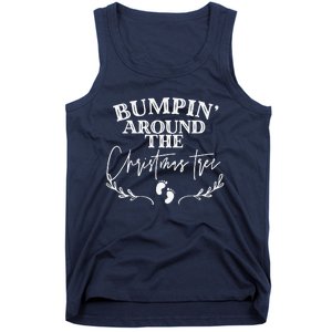 Bumping Around The Christmas Tree Christmas Pregnancy Tank Top