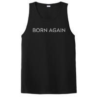 Born Again Trendy Christian Saying Minimal PosiCharge Competitor Tank