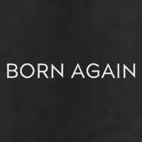 Born Again Trendy Christian Saying Minimal Golf Towel